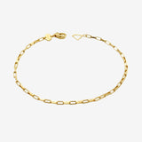 Long Box Chunky Chain Bracelet - Gold