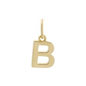 Letter Charm Gold / B