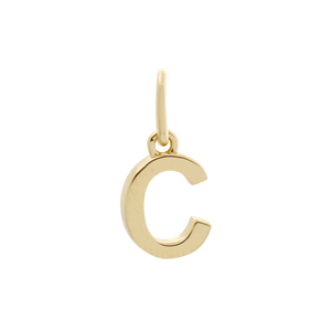 Letter Charm Gold / C