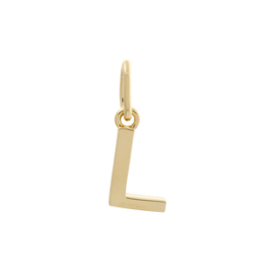 Letter Charm Gold / L