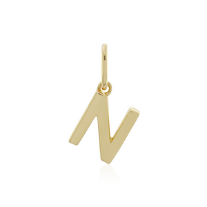 Letter Charm Gold / N