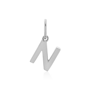 Letter Charm Silver / N