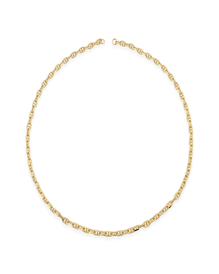 Anchor Chain Necklace Close Up Sener Besim