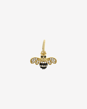 Diamond Bee Charm Gold