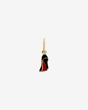 High Heel Charm Enamel Gold