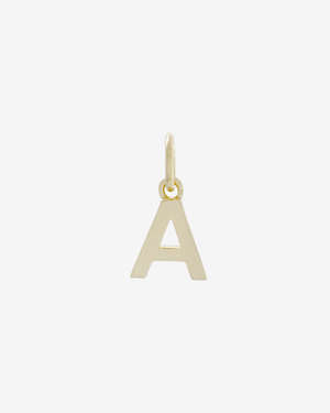 Letter Charm Gold / A