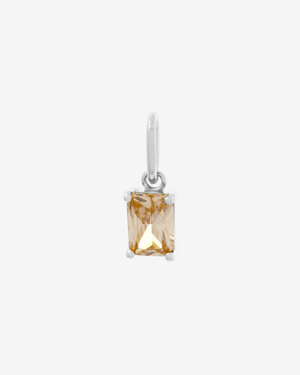 Birthstone Charm Silver / November