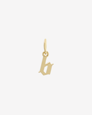 Gothic Letter Charm Gold / B