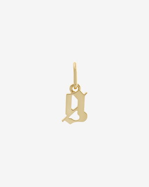 Gothic Letter Charm Gold / G