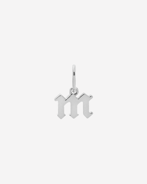 Gothic Letter Charm Silver / M