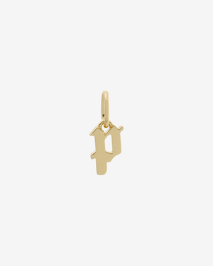 Gothic Letter Charm Gold / P