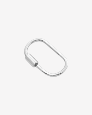 Oval Carabiner Large - Silver