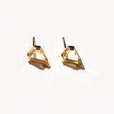 Spear Gem Stud - Gold & Yellow Spinel