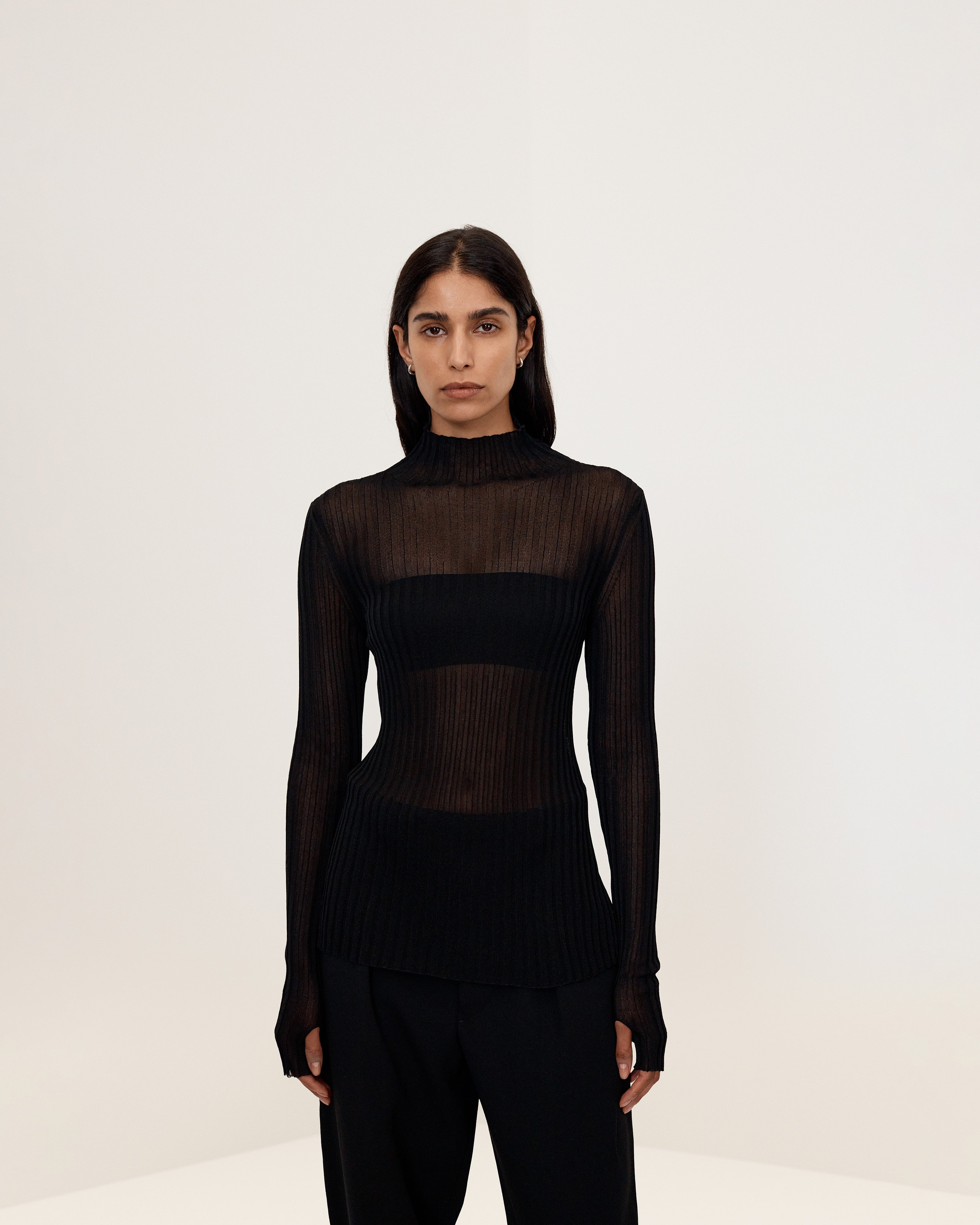 Knit Turtleneck - Black