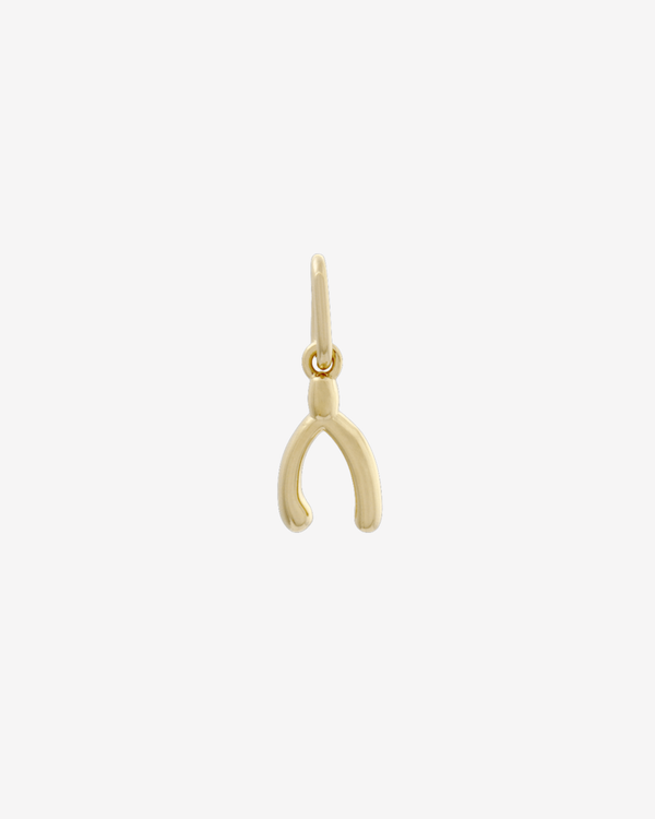 Şener Besim Wishbone Charm in 14ct gold plating — Buildable Collection