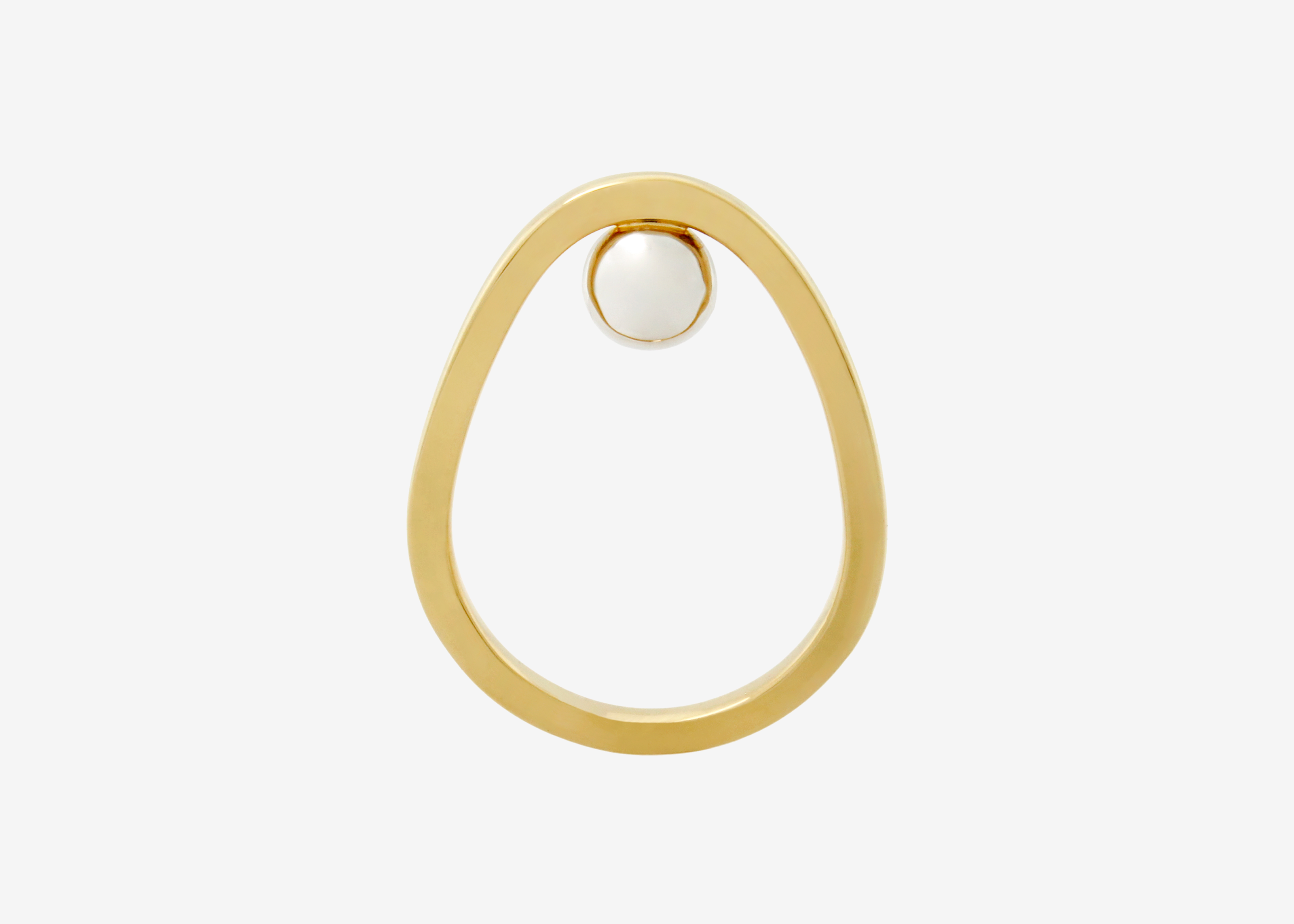 Orbit Ring in Gold and Silver - Detail View
