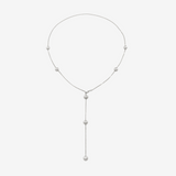 Orbit Y Necklace - Silver