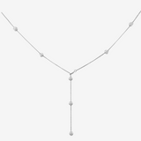 Orbit Y Necklace - Silver