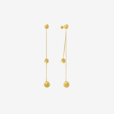 Orbit Double Chain Earrings - Gold