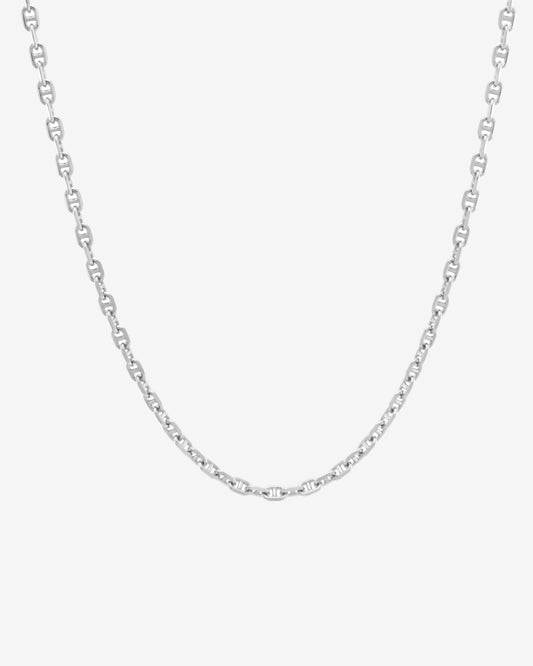 Anchor Chain Necklace - Silver