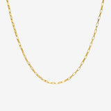 Long Box Chain Necklace - Gold