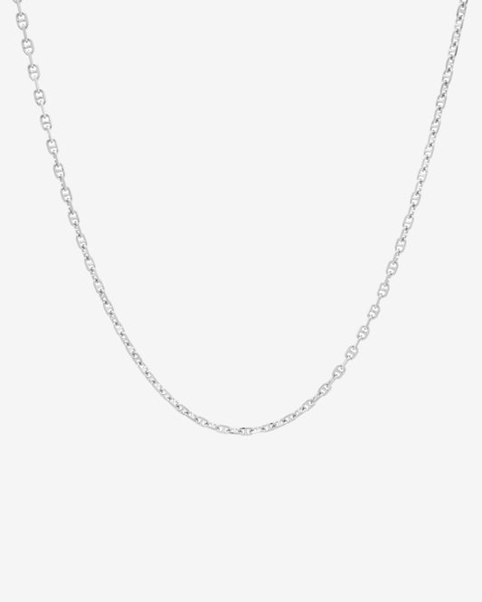 Chunky Anchor Long Chain - Silver