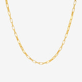Long Box Chunky Chain Necklace - Gold