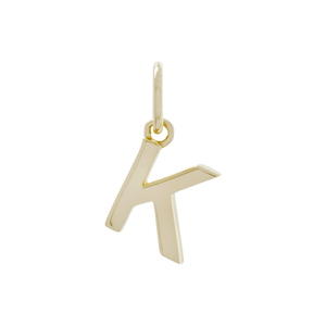 Letter Charm Gold / K