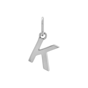 Letter Charm Silver / K