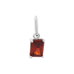 Birthstone Charm - Silver / January