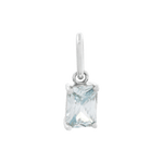 Birthstone Charm - Silver / March