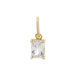 Birthstone Charm - Gold / April