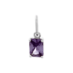 Birthstone Charm - Silver / February