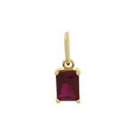 Birthstone Charm - Gold / July