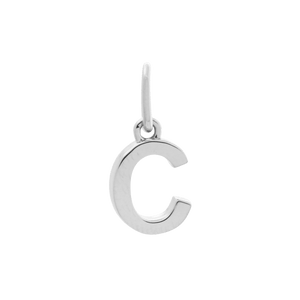 Letter Charm Silver / C
