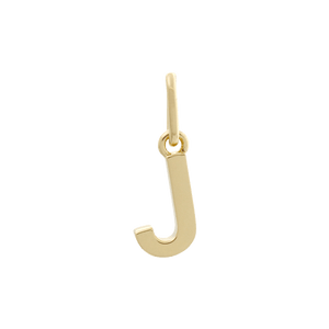 Letter Charm Gold / J