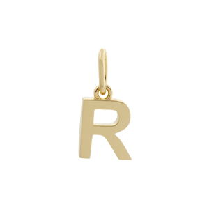Letter Charm Gold / R