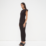 The Asymmetric Tee in Black - Side View