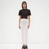 The Cropped Wrap Tee - Black