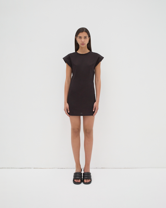 The Mini Open Back Dress - Black