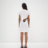 *The Mini Open Back Dress - White
