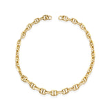 Gold chain braceet by sener besin anchor link