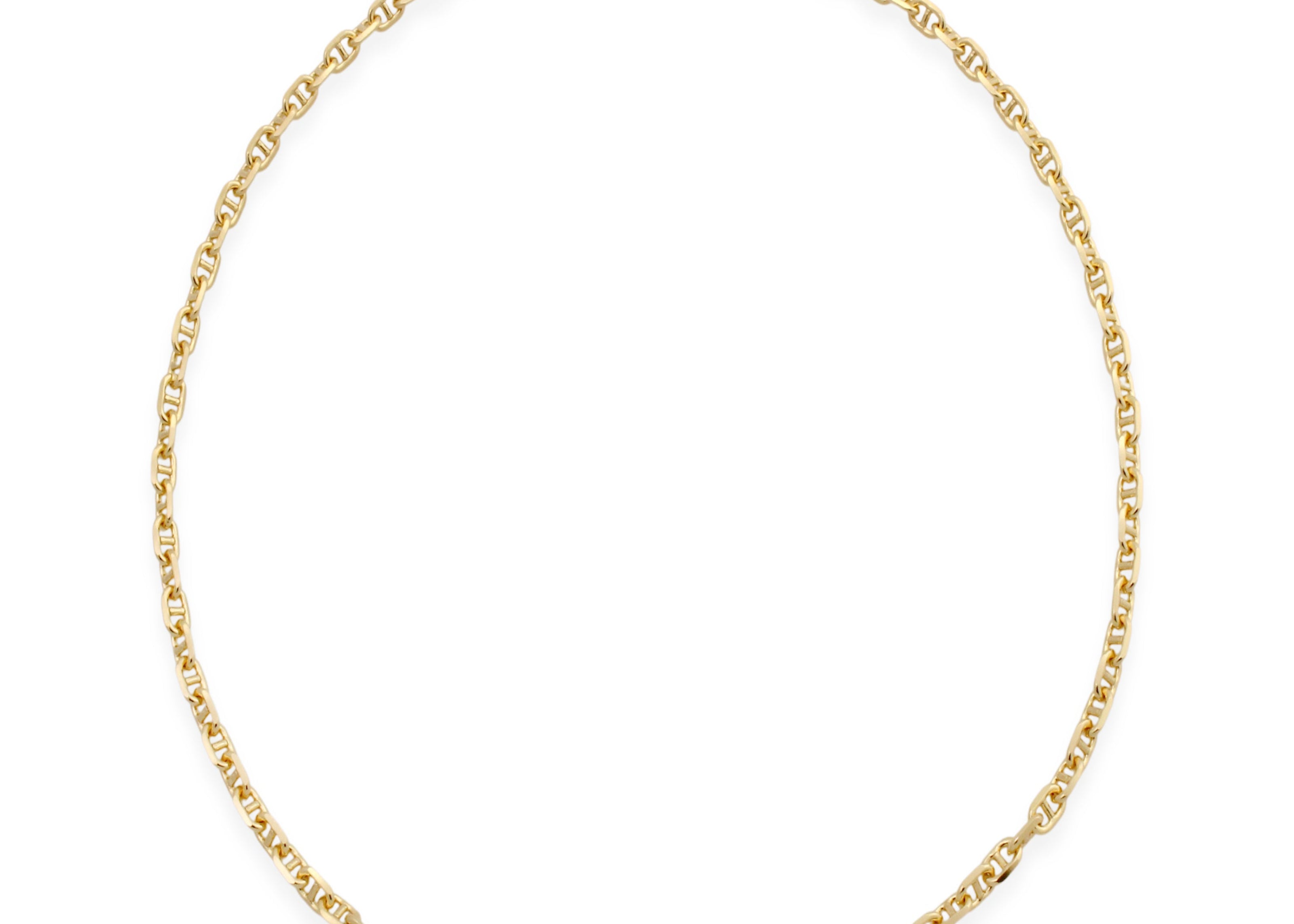 Anchor Chain Necklace Close Up Sener Besim