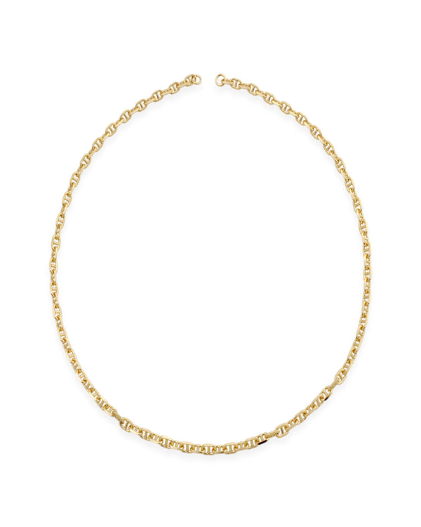 Anchor Chain Necklace Close Up Sener Besim