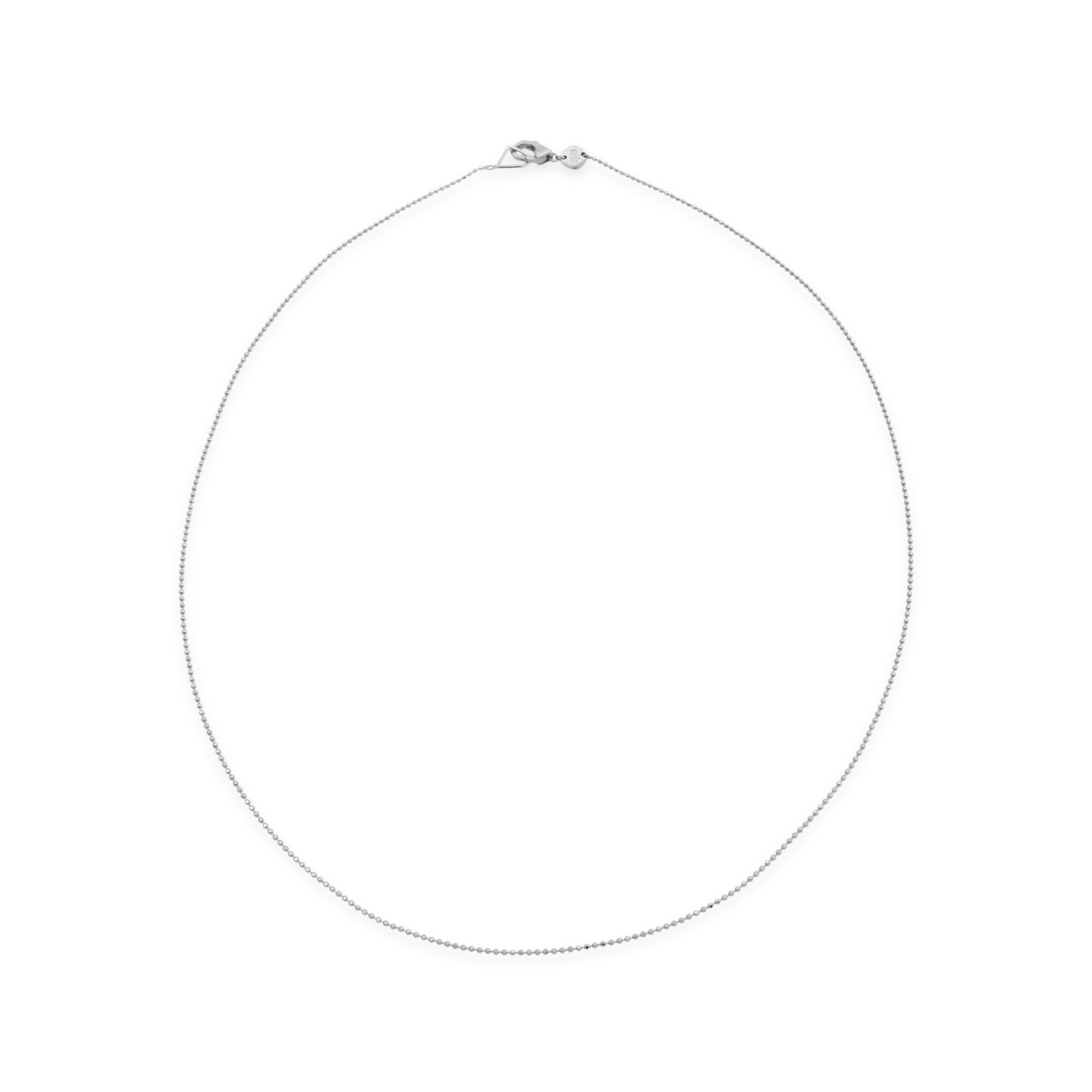 Silver Ball Chain Necklace Sener Besim