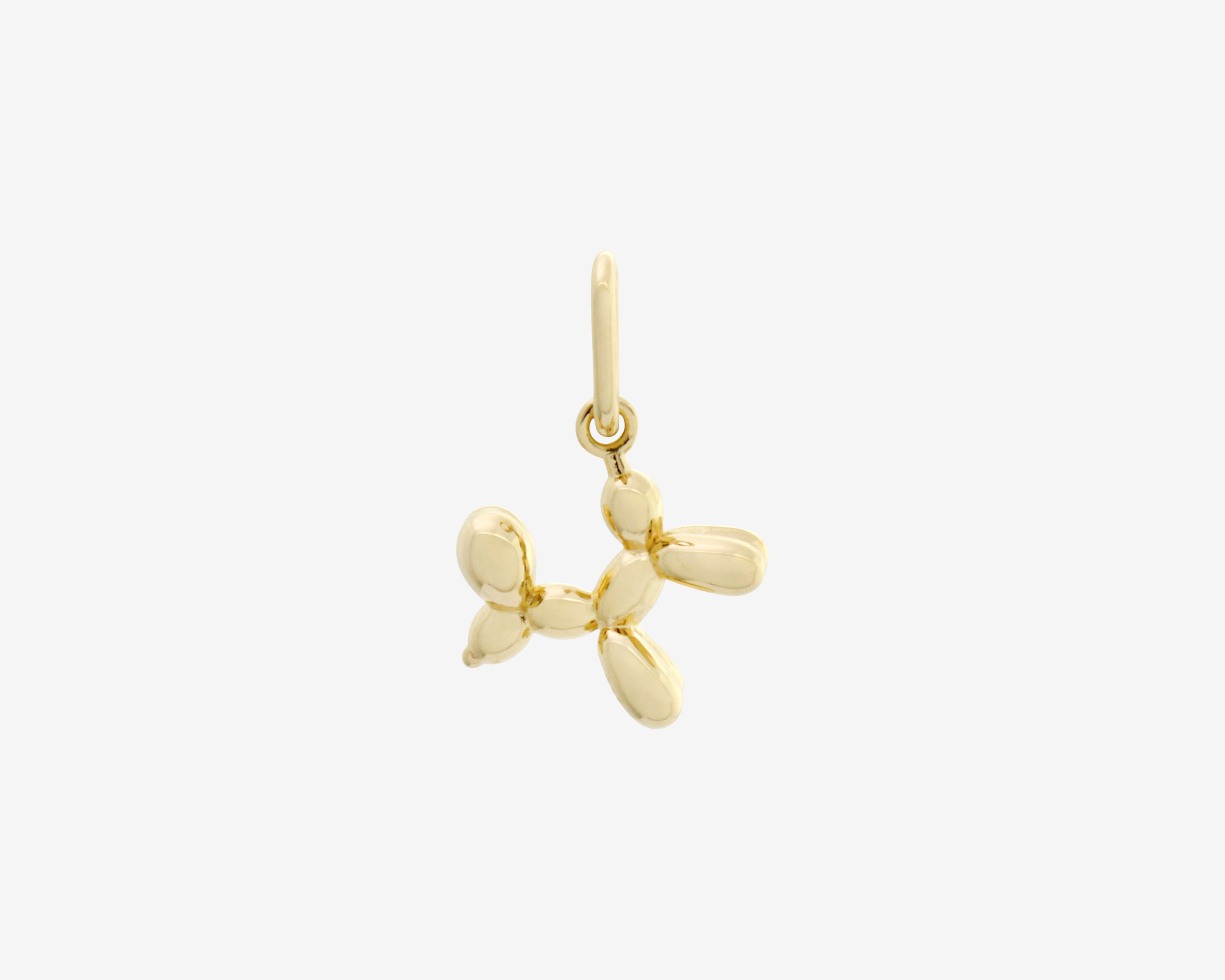 Gold Balloon Dog Charm by Sener Besim
