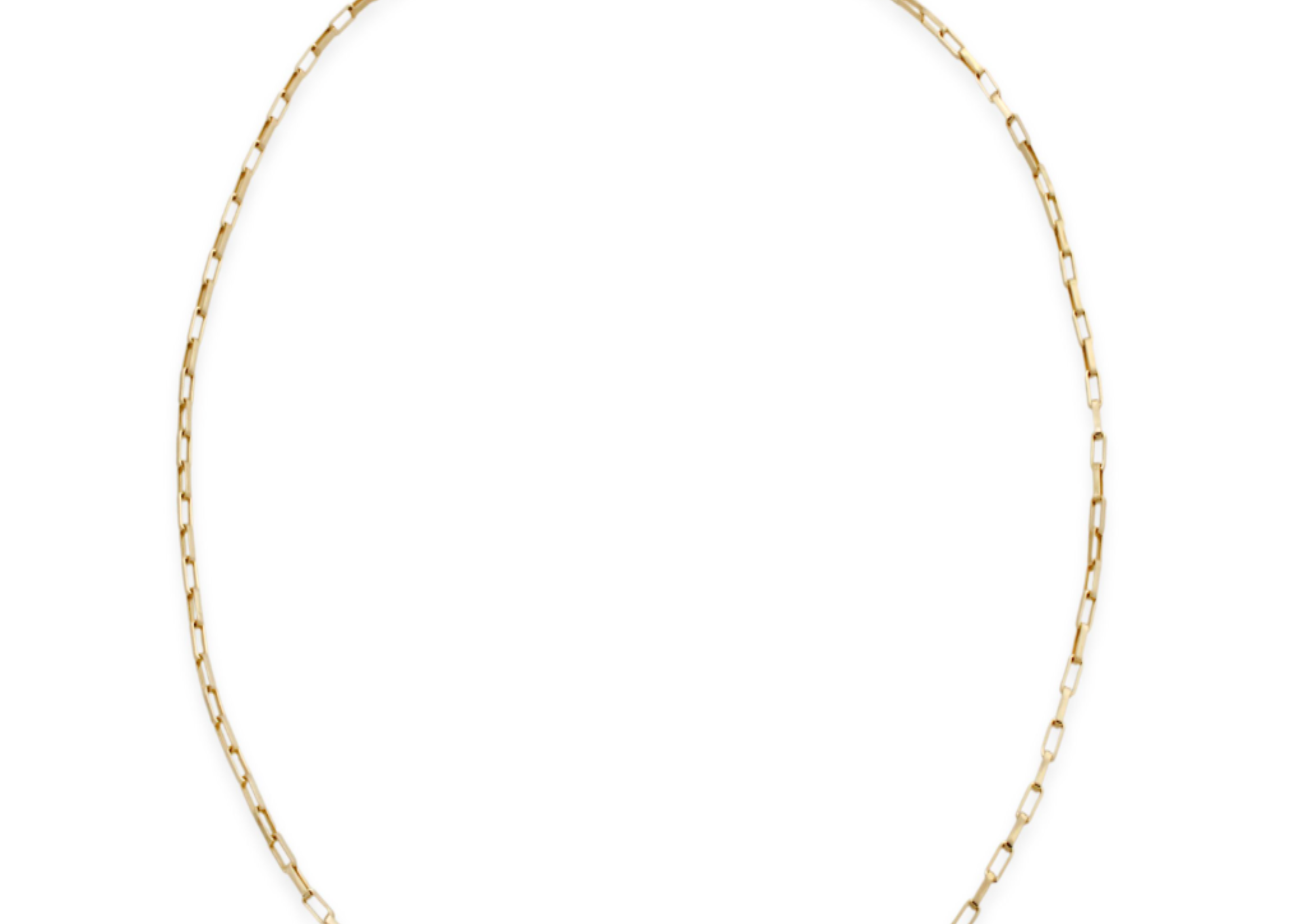 Box Chain Necklace by Sener Besim in Gold