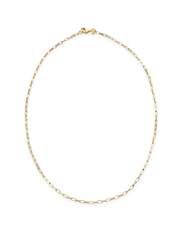 Box Chain Necklace by Sener Besim in Gold