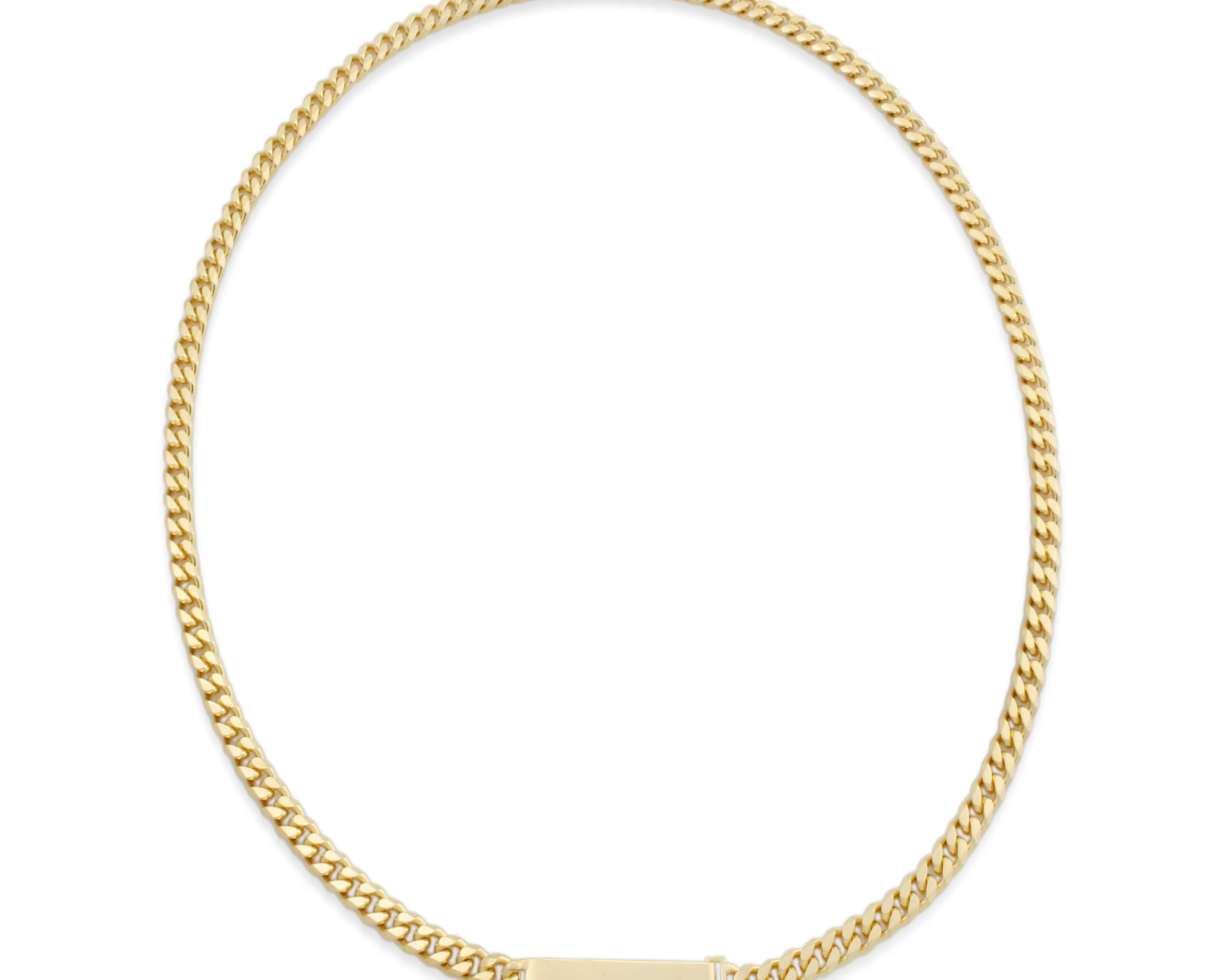 gold cuban link chain necklace sterling silver sener besim