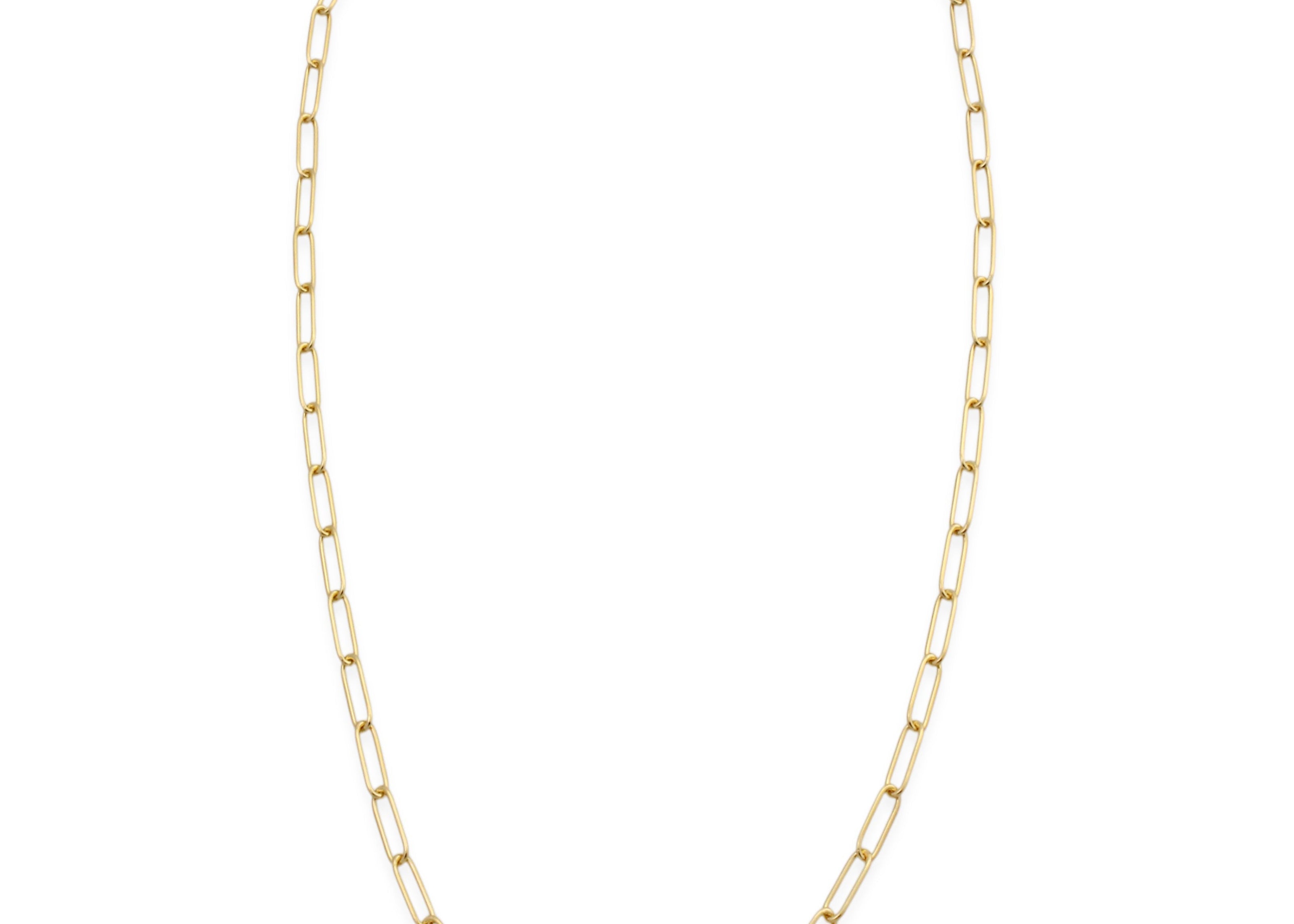 Sener Besim Paperclip Necklace Gold